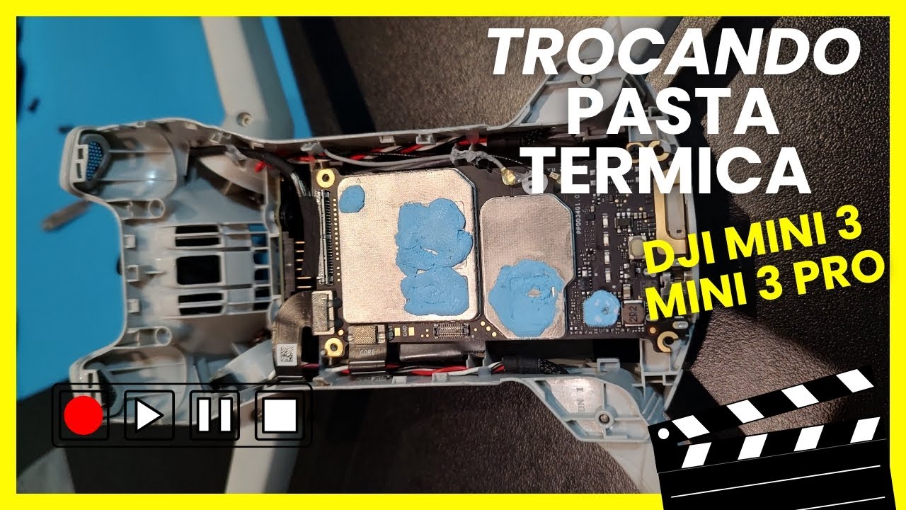 Troquei a pasta térmica do meu DJI Mini 3  por thermal pad Mini 3 PRO Mini 4 PRO