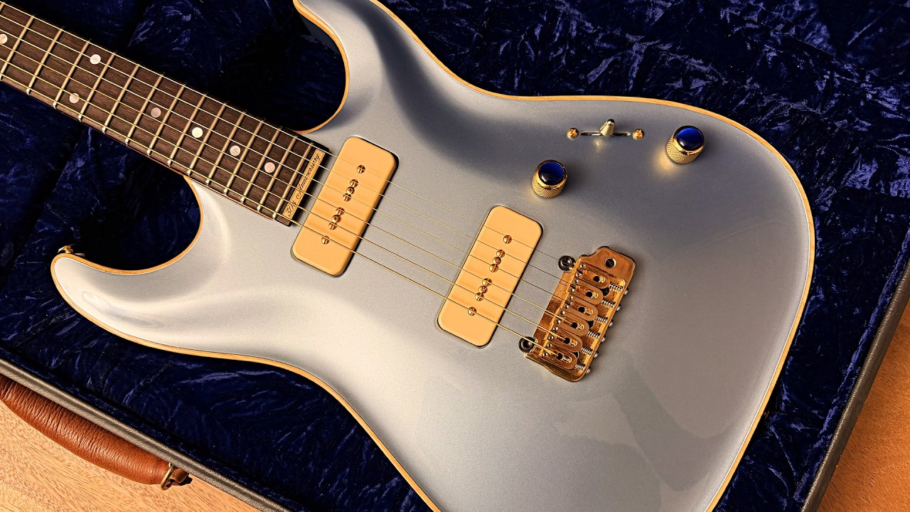Pensa MK90 30th Anniversary Blue Ice Metallic 07of30 Mark Knopfler - Case Queen Signed by Rudy Pensa