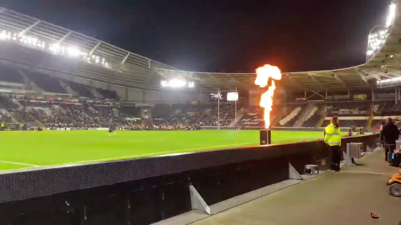Hull F.C Pre Match Light Show With Pyrotechnics & Fireworks 