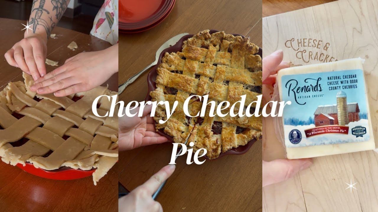 This Cherry Cheddar Pie is perfect for the holidays | Full Pie Recipe
