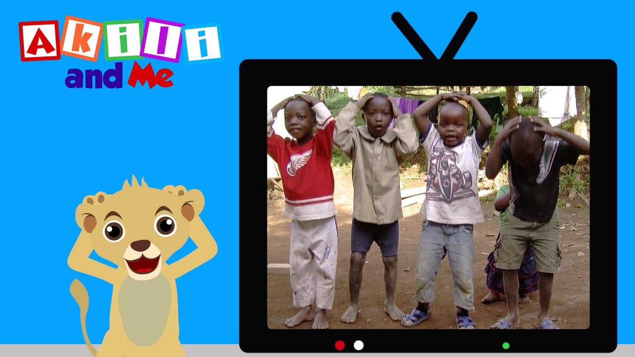 Touch Your Head & Toes | Numbers & Shapes with Akili and Me | Educational Cartoons for Preschoolers
