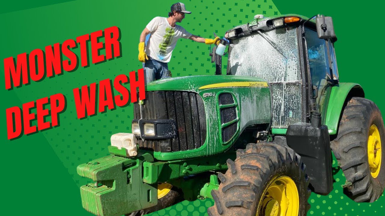 DEEP CLEANING NASTY FARM TRACTOR