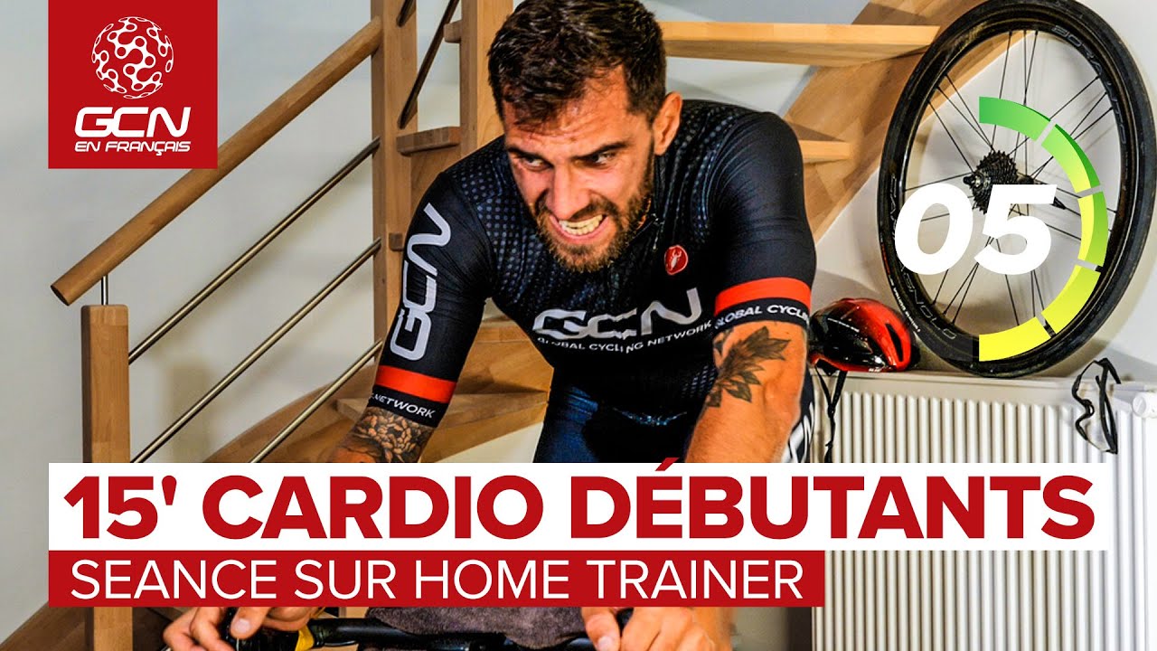 Séance sur home trainer : Entraînement cardio de 15 minutes pour débutants