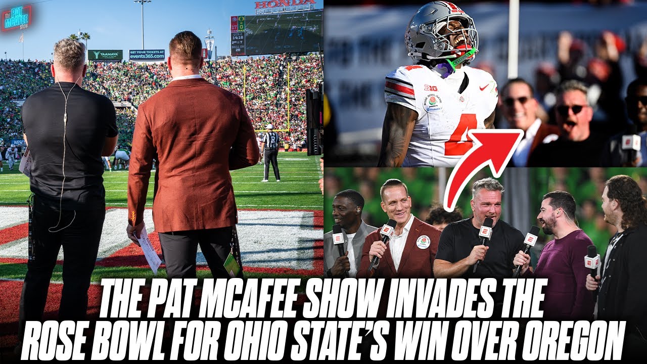 AJ Hawk & Pat McAfee Were Part Of Ohio State's DOMINANT Win At The Rose Bowl?!