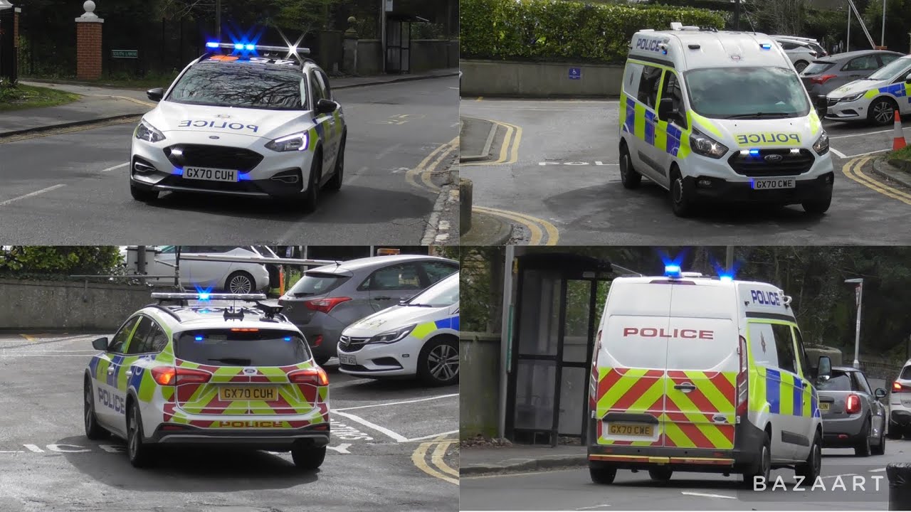 Surrey Police Ford Focus + Ford Transit Responding