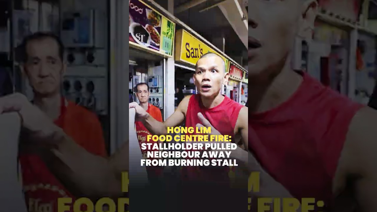 Hong Lim food centre fire: Quick-thinking stallholder pulled neighbour away from burning stall