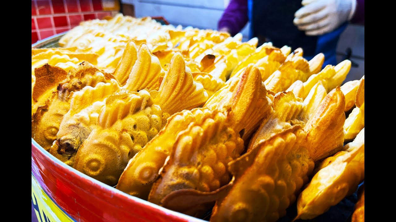 붕어빵 성지! 혜자로 유명한 붕어빵 가게 근황  / yummy Fish-shaped Bread 1$ for 5 - Korean Street food