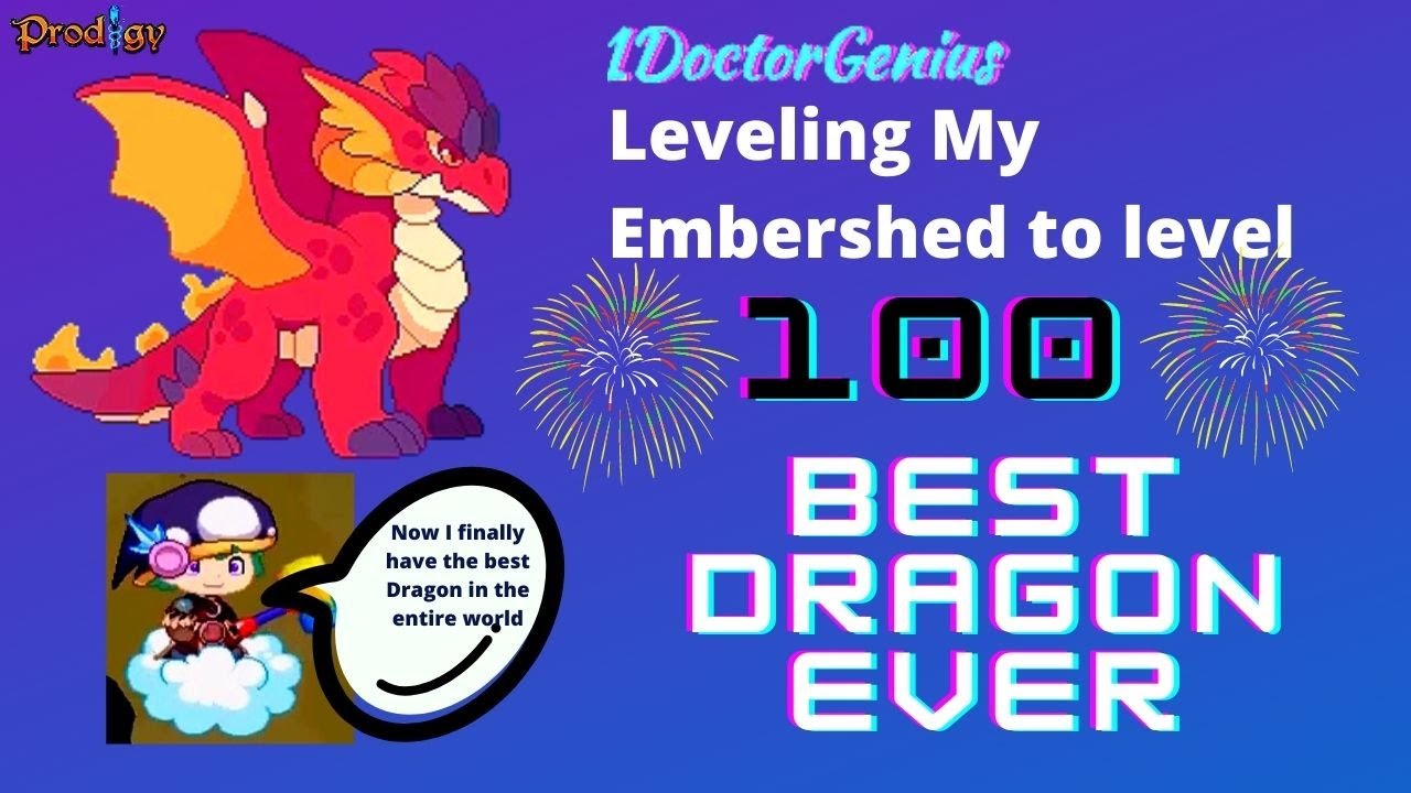 Best Dragon I OP Level 100 EMBERSHED | Prodigy Math Game | w/1DoctorGenius