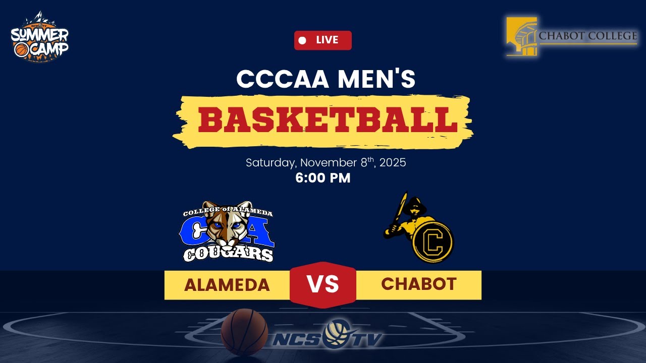 Alameda vs Chabot College Men's Basketball LIVE 11/8/25