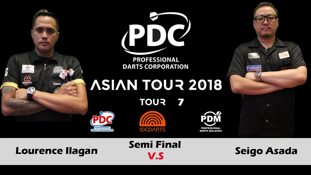 2018 PDC Asian Tour 7 Semi Final One: Seigo Asada vs Lourence Ilagan.