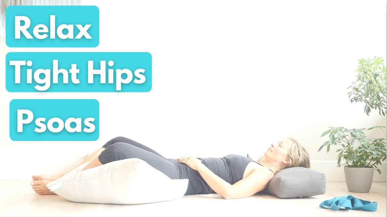 Relax Tight Hips + Psoas: Reclining Butterfly Pose
