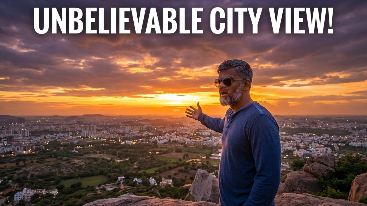 MIND-BLOWING Sunset Views from Moula Ali Hill in Hyderabad!