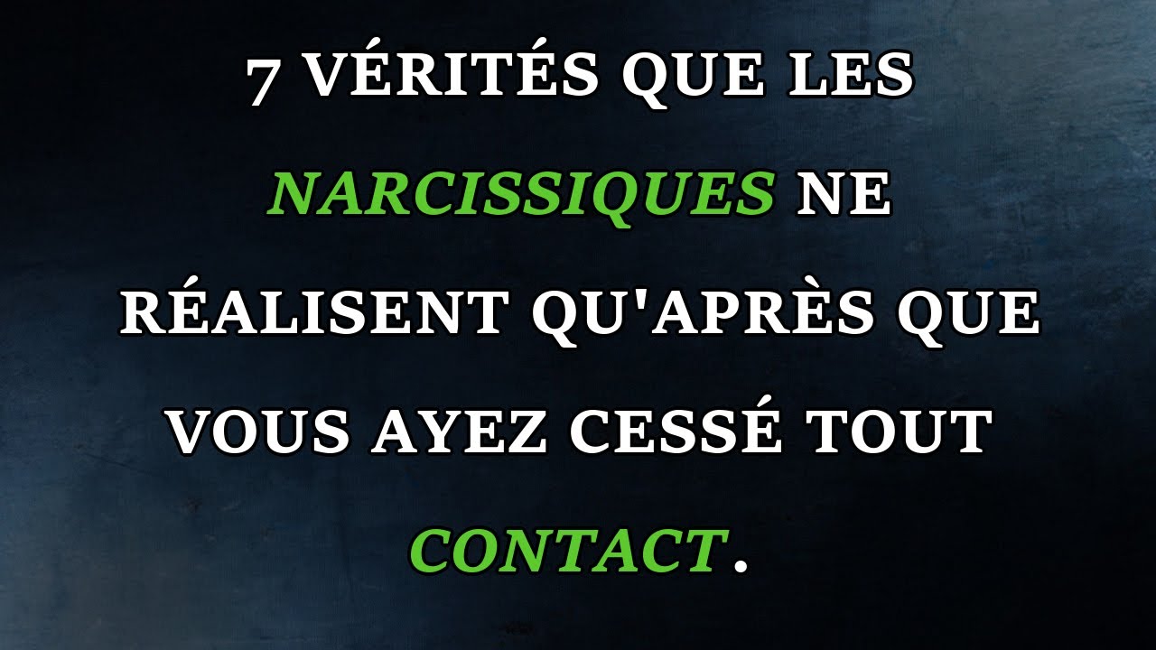 Ce que les narcissiques comprennent: 7 vérités choquantes après avoir été quittés