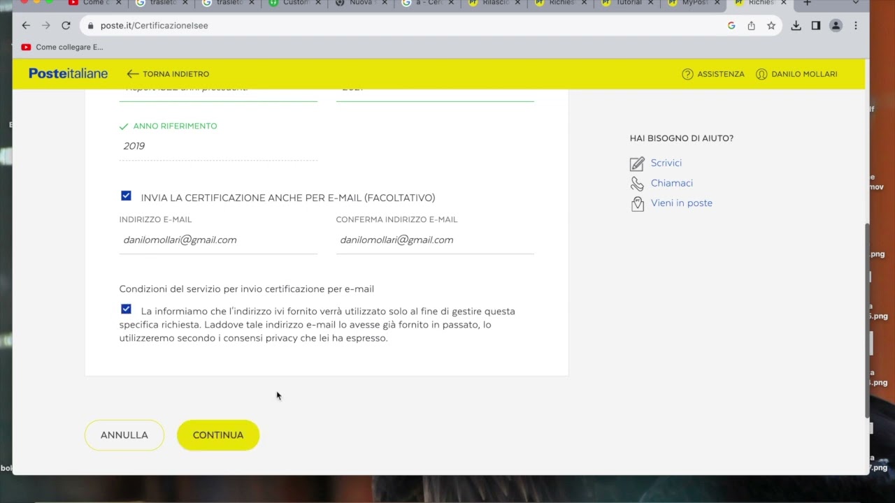 Come chiedere la dichiarazione Isee, Giacenza Media per conto Poste