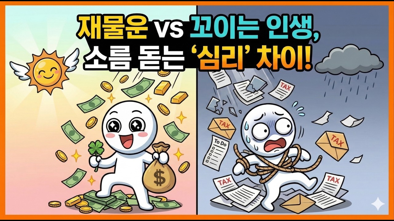 🧧재물운이 쏟아지는 사람 vs 평생 꼬이는 사람의 소름 돋는 심리 차이