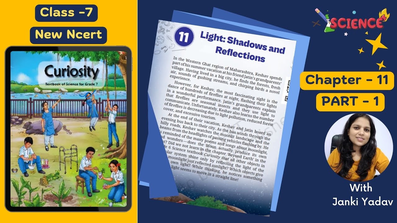 Class 7 Science – Curiosity |Chapter-11 | Light: Shadows & Reflections |Part 1|NCERT KVS #kaliyaantv