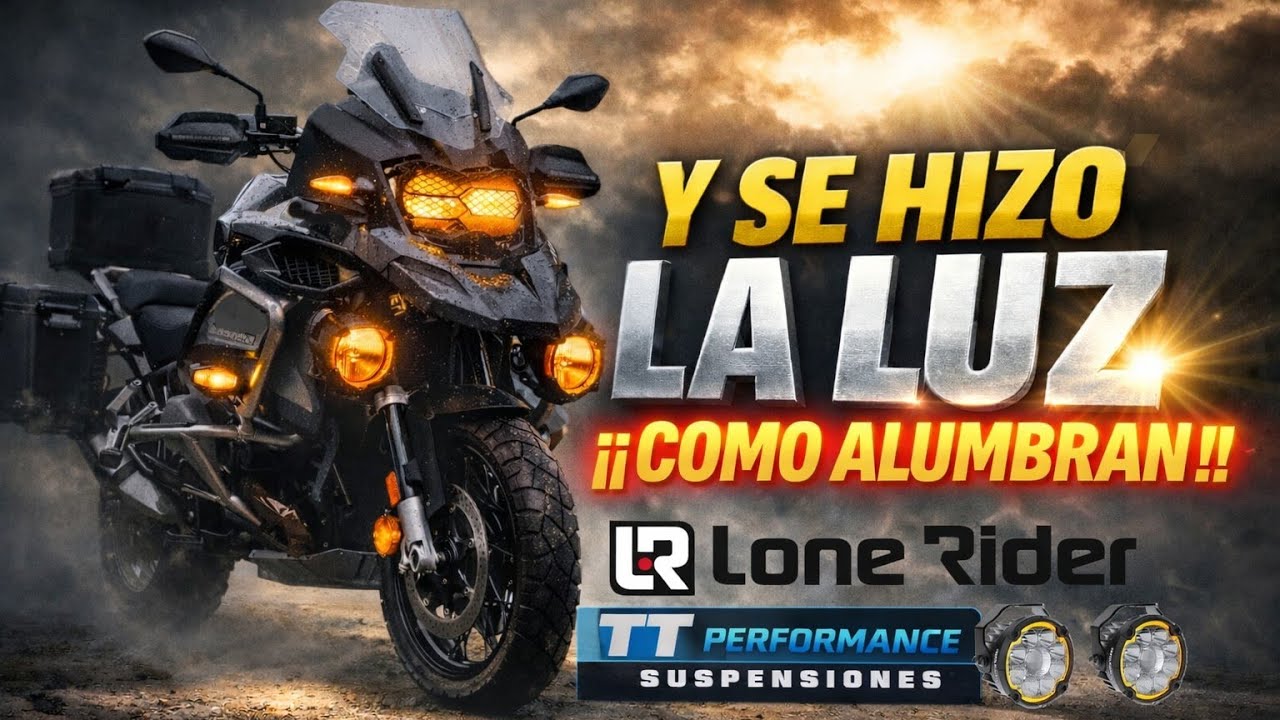 instalación y montaje luces LONE RIDER