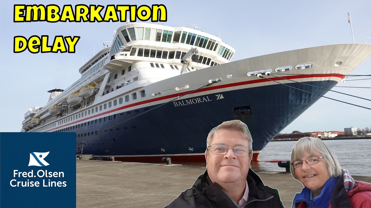 Генеральная уборка задержала наш отъезд с круизного лайнера Balmoral компании Fred Olsen.