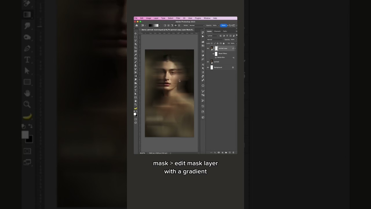 Motion Blur Portrait &ndash; easy & fast tutorial effect in photoshop
