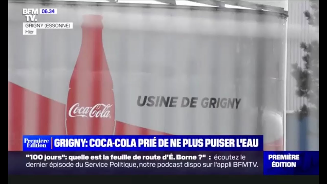 Grigny : Coca Cola pri&eacute; de ne plus puiser l'eau
