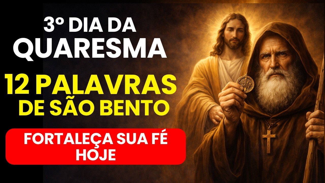 📿 3º DIA DA QUARESMA | AS 12 PALAVRAS DO GRIMÓRIO DE SÃO BENTO PARA FORTALECER SUA FÉ