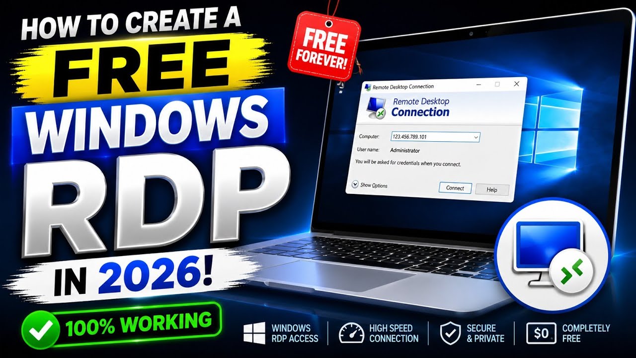 How to Create a FREE Windows RDP in 2026! | 100% Working Method