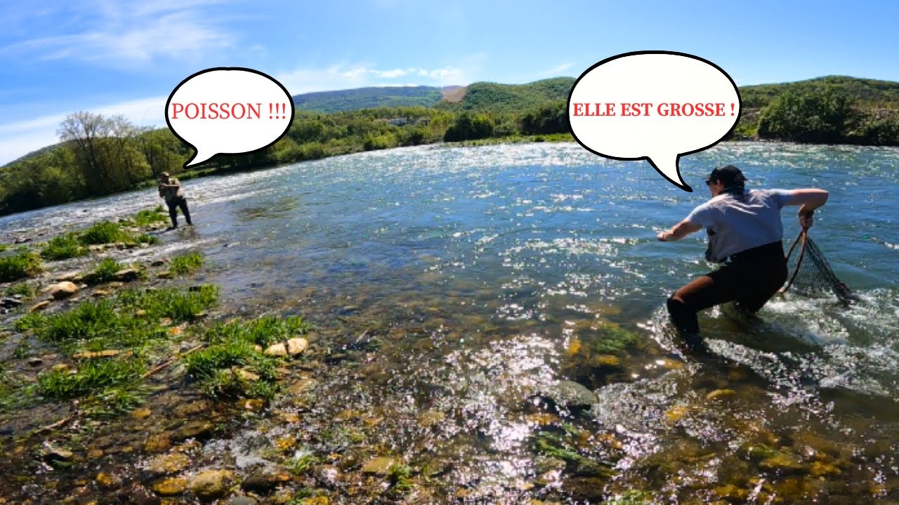 J'amène pêcher mon père pour la première fois en grande rivière, va-t-il sortir une GROSSE TRUITE !?