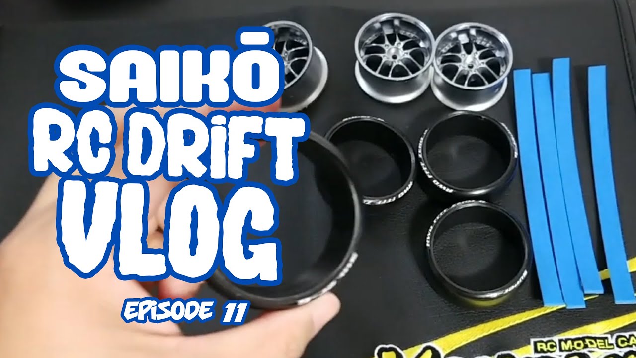 Team Saiko RC Drift Vlog 11: DS Racing RWD FFFF Zero Mark II Tire Install and Review