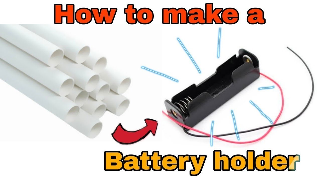 How To Make Lithium-ion Battery Charger holder from PVC pipe at home ||