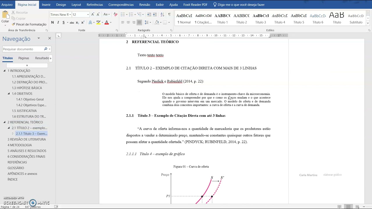 Modelo de TCC - regras da ABNT