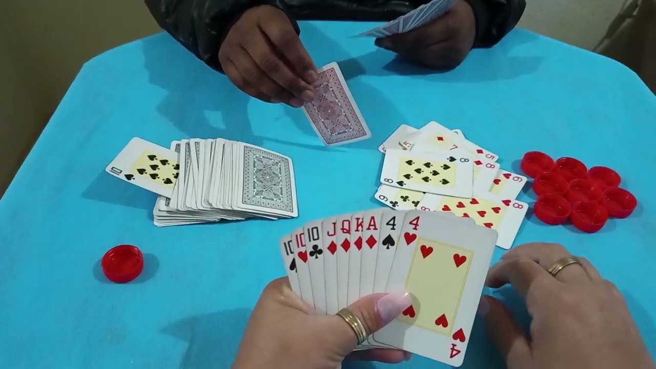 Jogando baralho, cacheta cartas Ep. 103