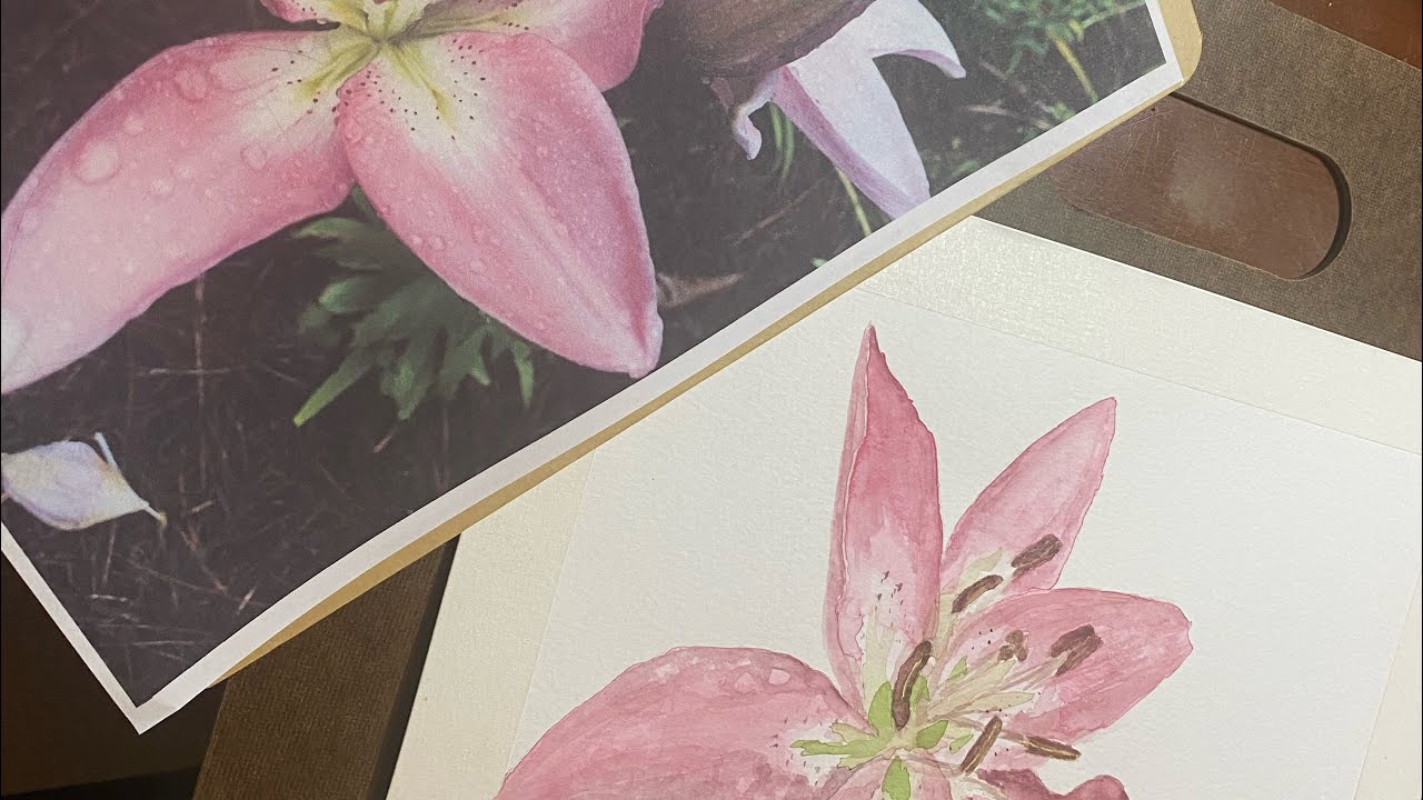 Lily Watercolor Floral