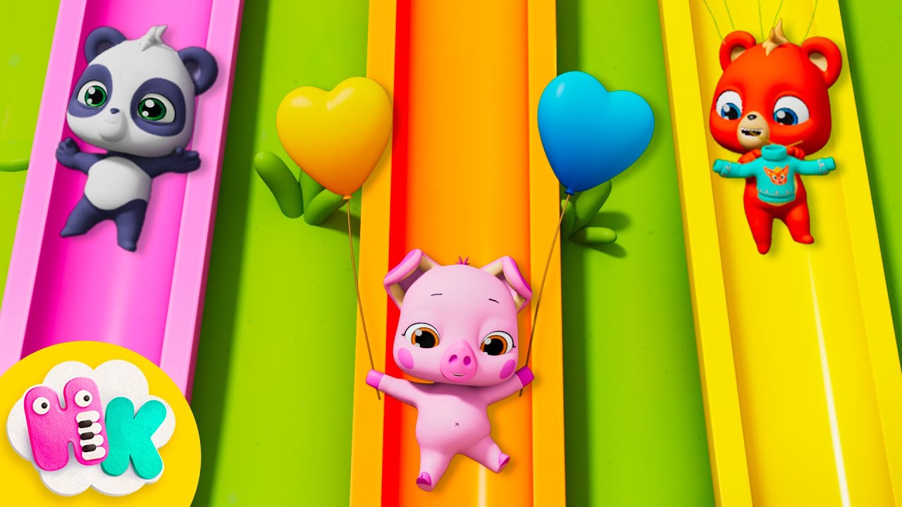 U Skluzavky 🛝✨ Zábavná Písnička Se Zvířátky pro Batolata | Písničky Pro Děti | HeyKids Cesky
