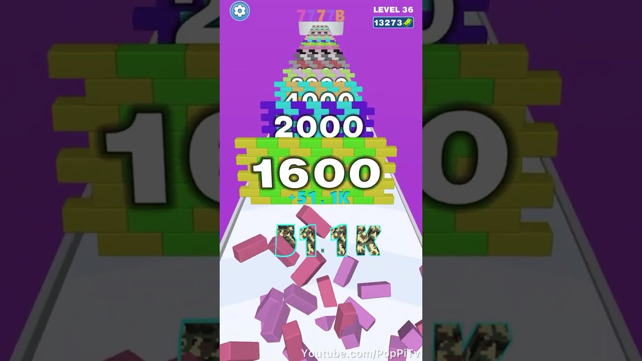 Number Run & Merge: Shooting - All Levels Gameplay Pop Pi (Levels 31-40)