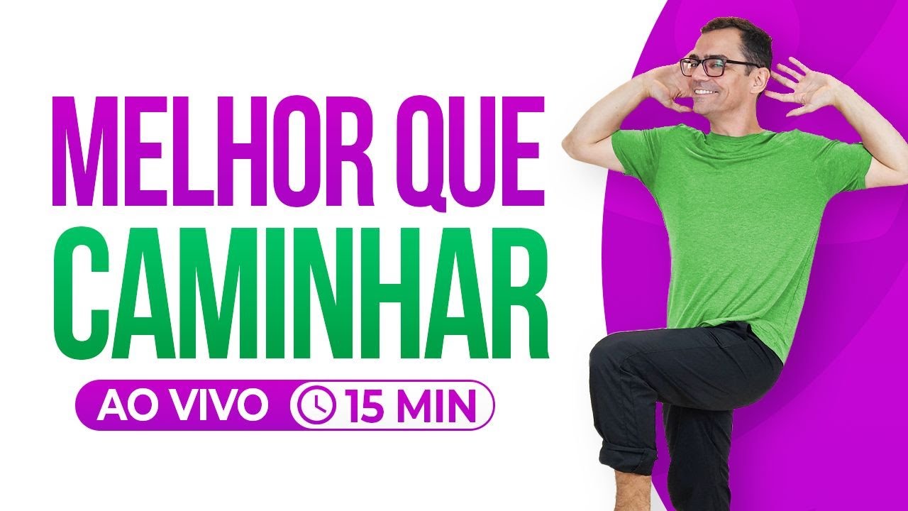 👍CAMINHADA EM CASA 15 minutos | PARA PERDER A POCHETE EM CASA | Aurélio Alfieri