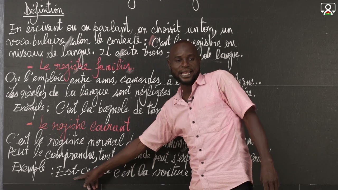 Cours - 3e - Français - Grammaire : Les registres de langue 2/2