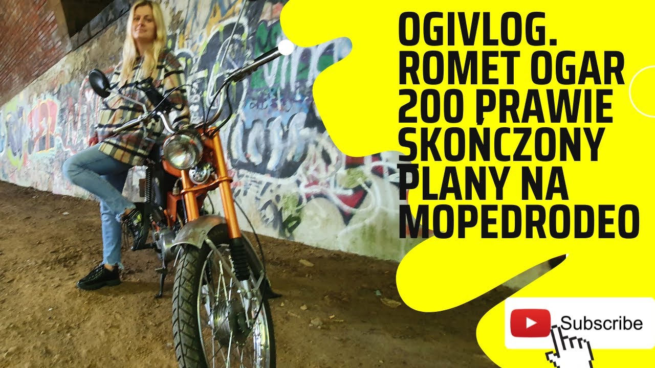 OGIVlog. Romet Ogar 200 V-max. Prędkość maksymalna na zębatce 11 zębów . Ślinotok.  Plany na podróż.