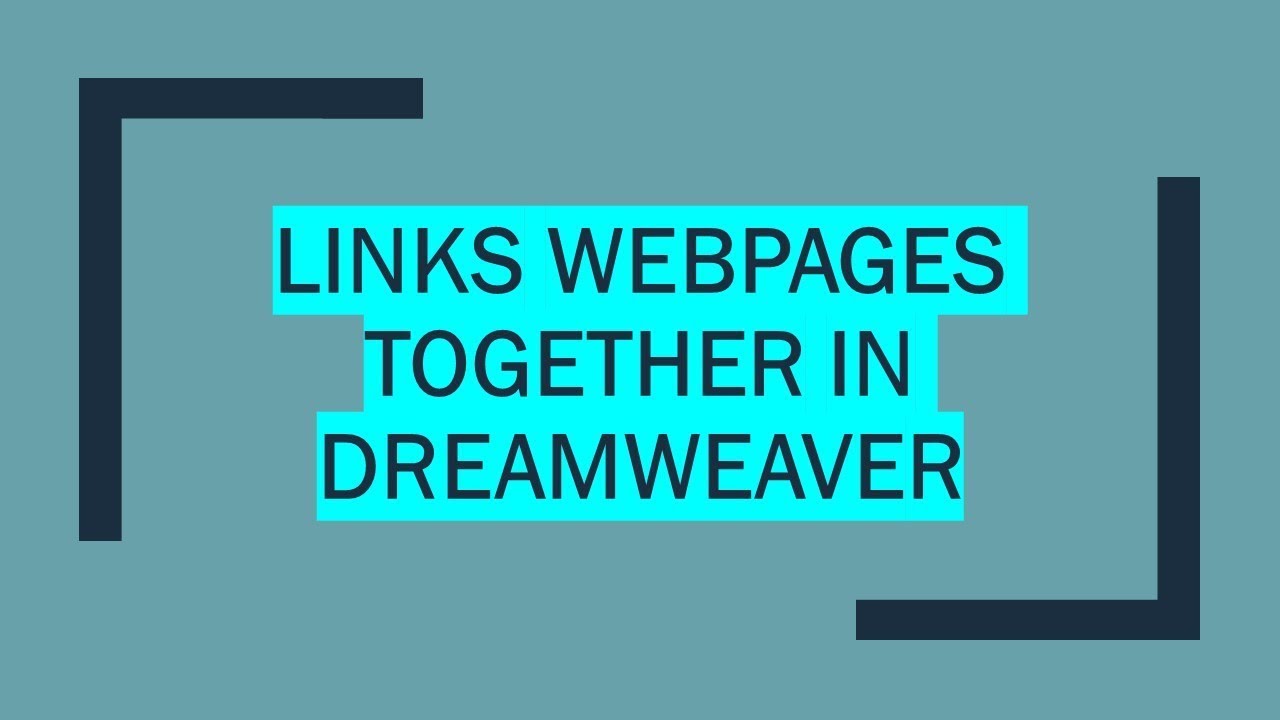 Как создать несколько веб-страниц и связать их вместе в Dreamweaver