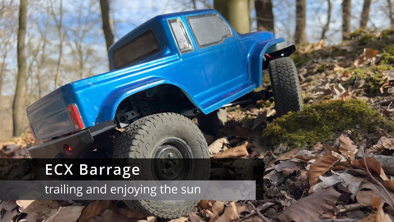 trailing and enjoying the sun - ECX Barrage #barrage #rcoffoad #rccrawler
