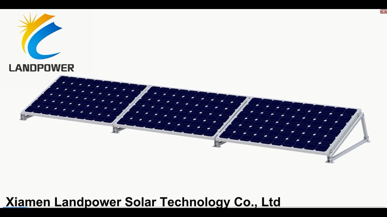 Non Penetring Flat Roof Mounting for Solar Mounting Installation.