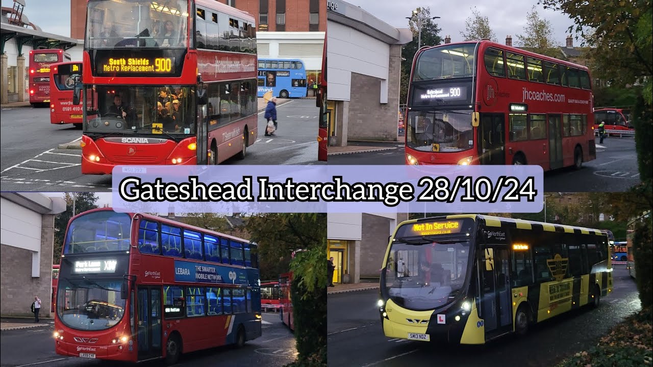 Buses at Gateshead Interchange. | 28/10/24.