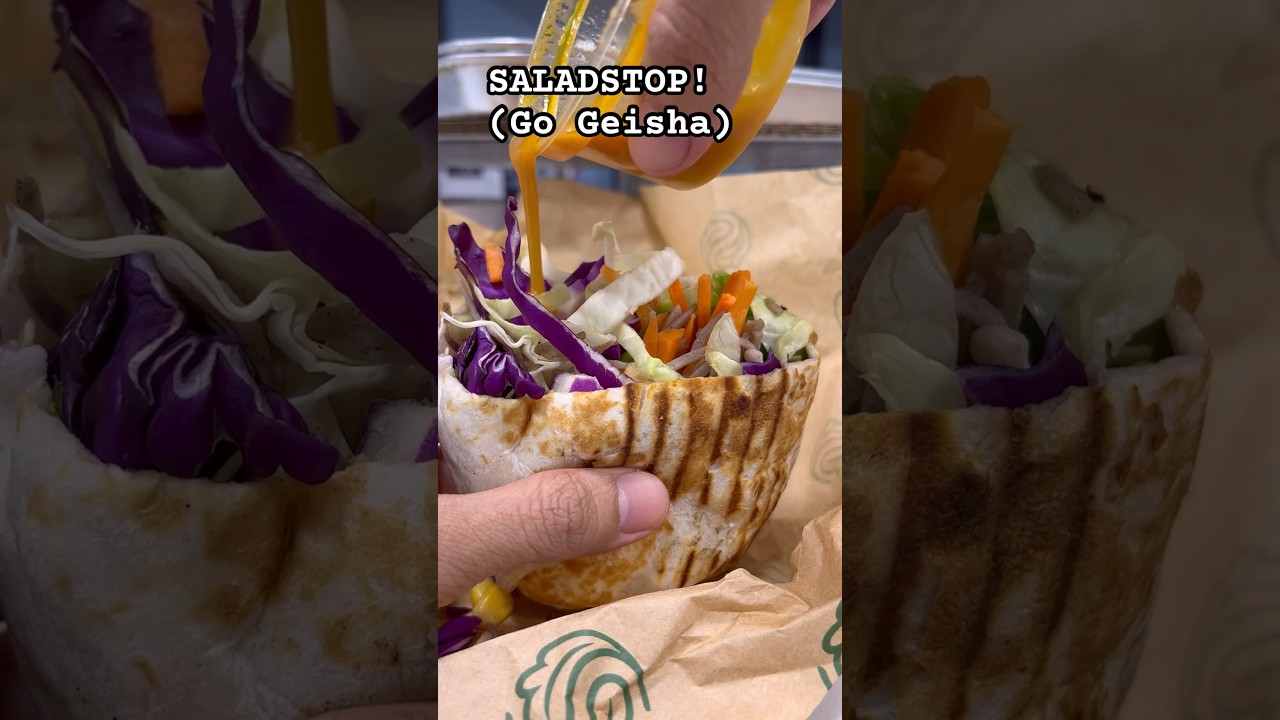 SALADSTOP! Go Geisha #saladstop #gogeisha #saladwrap #salad