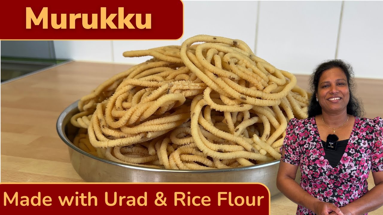 Urad & Rice Flour Murukku | Recipe in Tamil | Crunchy & Easy