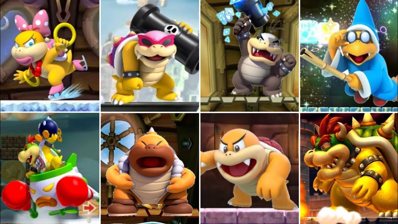New Super Luigi U Deluxe - All Bosses