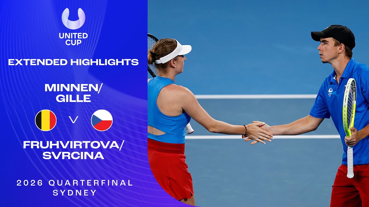 Minnen/Gille v Fruhvirtova/Svrcina Extended Highlights | United Cup 2026 Quarterfinal