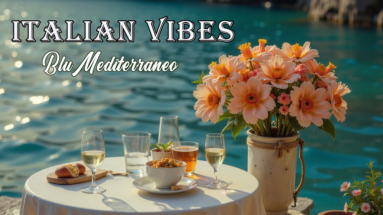 🎶 Italian Vibes & Mediterranean Music 🎶 2+ Hours Scenic Amalfi Coast & Lake Como Relaxation 4K