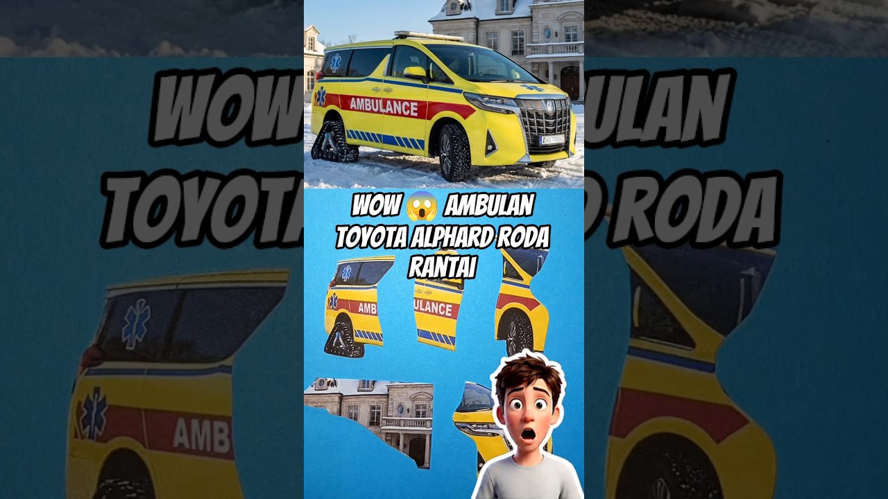 Субханаллах!! Машина скорой помощи Toyota Alphard использует гусеничные колеса 😱 #шорты