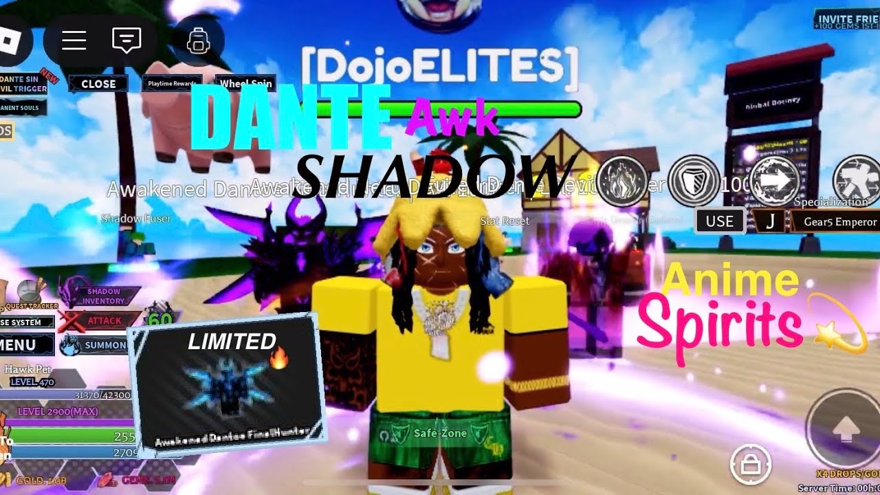 Awakened SDT Dante Limited Shadow 👤🔥- Anime Spirits 