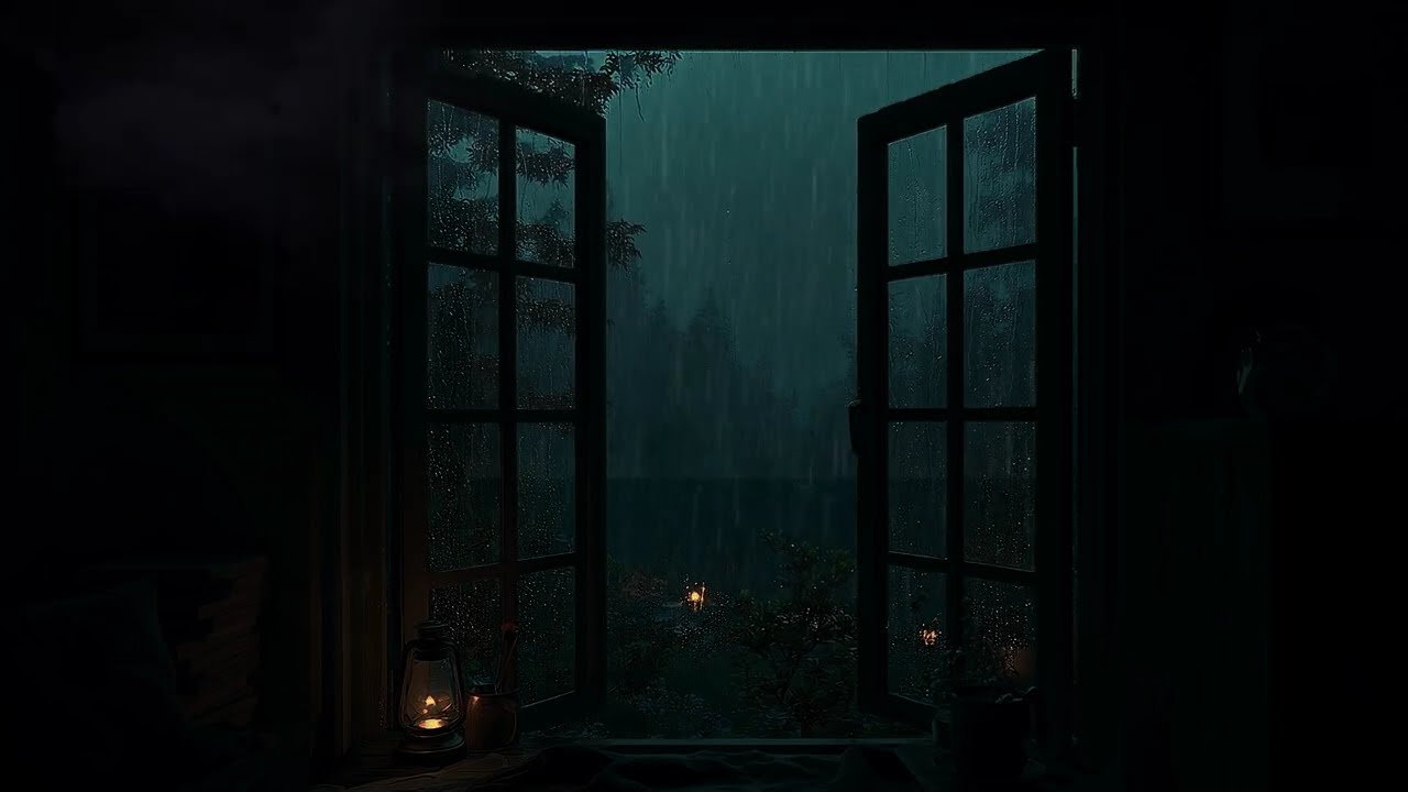 Calm Rainstorm in the Forest 🌧️ | Open Window Ambience for Study & Meditation (NO ADS)