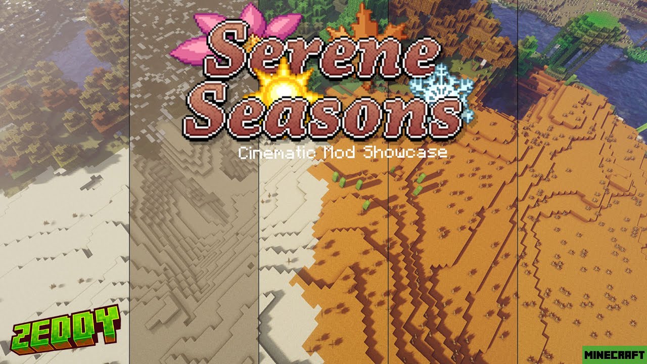Serene Seasons: демонстрация кинематографического мода Minecraft [до версии 1.21.1]